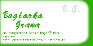 boglarka grama business card